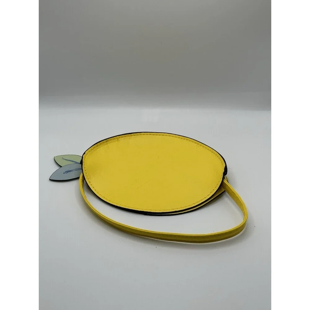 Lemon Shaped Crossbody Bag Faux Leather Novelty Purse Kids Girls NWOT